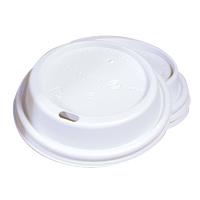 WHITE PAPER CUP LIDS  For use with 10 oz cups - 1000 