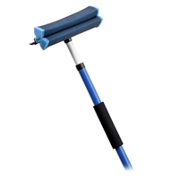 ETTORE&reg; AUTO SQUEEGEE COMPLE SCRUBBER WITH HANDLE 8" scrubber with 16" metal handl 