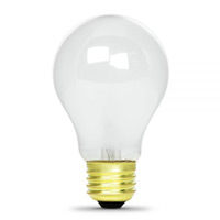 INCANDESCENT A BULB LONG LIFE 100 Watt Frost Packed 120 each