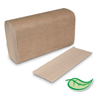 ACTIVA® MULTIFOLD PAPER HAND TOWELS, 100% RECYCLED Natural 16/250ct 
