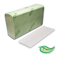 ACTIVA® MULTIFOLD PAPER HAND TOWELS, 100% RECYCLED White 16/250ct 