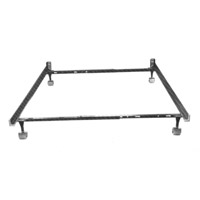 TWIN/FULL SIZE BED FRAME Heavy duty, high carbon steel construction.