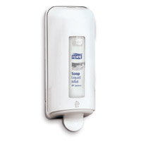 TORK WASHROOM HAND CARE SYSTEM White Tork Soap Dispenser 