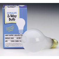 INCANDESCENT A BULB THREE WAY 50/100/150 Watt Soft White Packed 12