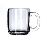 GLASS COFFEE MUGS - 10 OUNCE  Packed 12. 