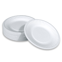 PAPER PLATES 6", White, Packed 1000