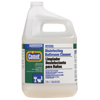 COMET® DISINFECTING SANITIZING BATHROOM CLEANER Packed 3/1 Gallon Bottles w/Trigger Spray Bottle Incl.