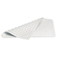 RUBBERMAID® SAFTI-GRIP® BATH AND SHOWER MATS Medium white bathmat 22.5x14"