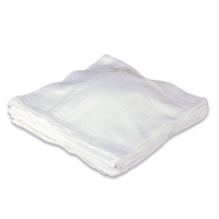 TERRY TOWEL REMNANTS (RAGS) Irregular sizes. White. Packed 25 lbs. 