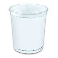 SMALL DISPOSABLE ICE BUCKET 32 oz, White, Packed 500