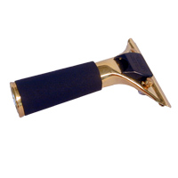 ETTORE® MASTER BRASS® HANDLE Rubber/Brass grip - Fits 6-36" channels & rubber refills.