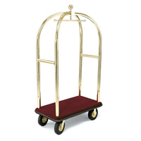 FORBES™ BIRDCAGE LUGGAGE CARTS Brass 42x24x78" 