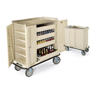 FORBES™ MINIBAR RESTOCKING CARTS ASSORTED COLORS Grey cart 47x23x46" 