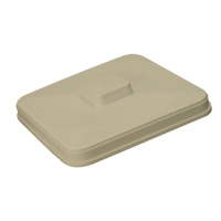 SQUARE PLASTIC ICE BUCKET LID 3 qt, Bone (1)