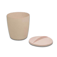 ROUND PLASTIC ICE TUB/LID/LINER COMBO PACK 6"x6" 3 quart beige ice bucket w/lid and white liner. Packed 1 each