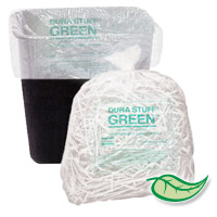 DURA STUFF® GREEN TRASH LINERS W/OXO ADDITIVE 40"x48" 16mic Natural 40-45gal (25/10)