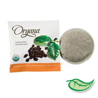 ORGANA™ 1-CUP IN-ROOM 7g DECAFFEINATED FILTER PODS Packed 300 per case 