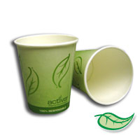 ACTIVA® HOT BEVERAGE CUP BIODEGRADABLE AND COMPOSTABLE 8oz Cups packed 1000 