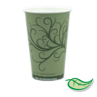 ECO HOT CUPS - 100% BIODEGRADABLE AND COMPOSTABLE 16oz Cups packed 1000 