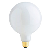 DECORATIVE GLOBE WHITE MEDIUM BASE LAMP 100G40 100 WATT Packed 24