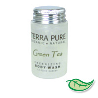TERRA PURE GREEN TEA ORGANIC ENERGIZING BODY WASH 1.2 oz. Packed 300 