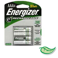 ENERGIZER® RECHARGABLE  BATTERIES Size AAA - packed 4 