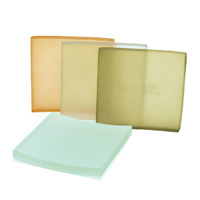 NASSAU COLLECTION Square soap dish, ice, 4 sq. x .5, packed 12 each