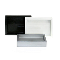 NEW YORK COLLECTION 12 Snow Soap dishes 4.25 x 3.25 x .75"