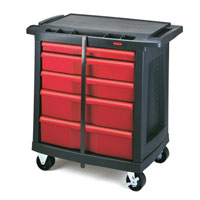 RUBBERMAID® 5-DRAWER MOBILE WORK CENTER 32.63"x19.9"x33.5"