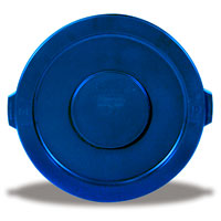 BRUTE® 32 GALLON ROUND LIDS AND TOPS Blue lid 22.25x1.63"