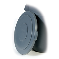 BRUTE® 55 GALLON ROUND LIDS AND TOPS Gray lid 26.75x2"