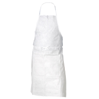 DISPOSABLE APRON PLASTIC BIB TYPE White, bib type 2 mil (5/100 each)