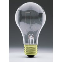 CLEAR INCANDESCENT LIGHT 40 Watt 130V PS25 packed 60