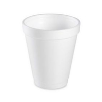 WHITE INSULATED FOAM CUPS 8 oz - 1000