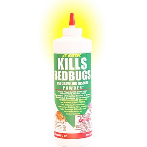 BED BUG KILLER POWDER 7oz puffer bottle, case of 12