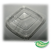 ECOPRO CLAMSHELL One compartment, clear, 9x9x3" (Packed 160)
