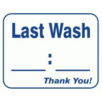 "LAST WASH" LAUNDRY SIGN  10"x12" #L123 