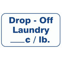 "DROP OFF LAUNDRY __c /LB" LAUNDRY SIGN 10"x16" #S325 