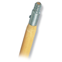 BROOM AND BRUSH HANDLES  72" Metal Thread Hardwood handle 