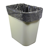 DURA-STUFF® BLACK LLDPE TRASH CONTAINER LINERS 20" x 21" Lightweight (1000) 