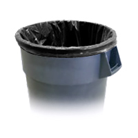 BLACK HIGH DENSITY PLASTIC GARBAGE BAGS