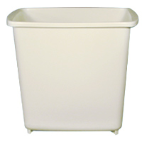 WASTEBASKETS - UTILITY  8qt Bone vanity 