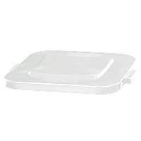 BRUTE® 28 GALLON SQUARE LIDS AND TOPS White lid 22x2"