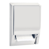 CONVERT-A-MATIC ROLL TOWEL DISPENSER Light gray plastic universal dispenser 13.75x20.19x10"