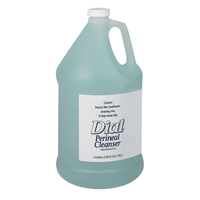 DIAL PERINEAL BODY CLEANSER  Packed 4/1 gallons. Wild orchid fragrance and light green color....