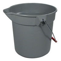 RUBBERMAID® BUCKETS  10qt Brute Gray round utility 