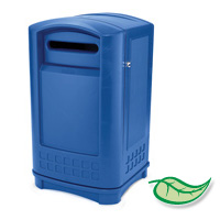 OUTDOOR STATION CONTAINERS  Plaza® Paper Recycling Container