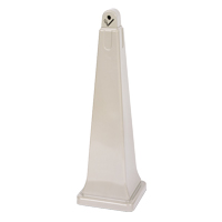 GROUNDSKEEPER® SMOKING MANAGEMENT RECEPTACLE Beige, smoking receptacle. 