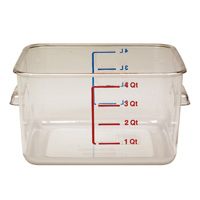 RUBBERMAID&reg; SQUARE CLEAR FOOD STORAGE CONTAINERS