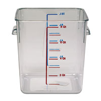 RUBBERMAID&reg; SQUARE CLEAR FOOD STORAGE CONTAINERS
